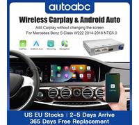 Wireless CarPlay Android Auto per Mercedes Benz Classe S W222 W217 2014-2018NTG5.0 con supporto per funzioni fotocamera Mirror Link