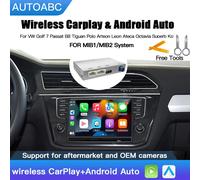 Wireless carplay e Android AUTO Per VW Volkswagen Golf 7 Passat B8 Tiguan Polo Arteon Leon Ateca Octavia Superb Kodiaq Con sistema MIB1/MIB2 Supporto Airplay e Mirroring Proiezione per telecamere OEM