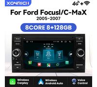 Wireless Carplay per Ford Focus Mondeo Fiesta Transit Kuga C-Max S-Max Galaxy Android GPS Multimedia 2Din 8GB + 128GB Autoradio 4Core 2-16GB OBD Cam