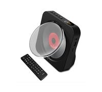 Wireless CD Player Album Player Speaker Learning Machine Retro Portable Music Machine Black US Plug