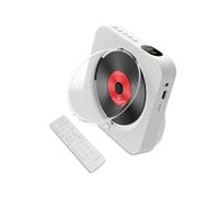 Wireless CD Player Album Player Speaker Learning Machine Retro Portable Music Machine White US Plug