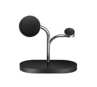 Wireless Charger Caricatore Wireless 3-in-1 con Ricarica Rapida 15W, Adattatore e cavo dati inclusi, per Galaxy Smartphone, Galaxy Smartwatch e Galaxy Buds, Black