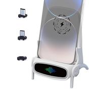 Wireless Charger Chair - PC ABS 14cm, Phone Holder, Stable Charging Design | Fast Power Transfer Feature, Cell Stand, Multifunctional Dock For Desk, Home, Office, Smartphone