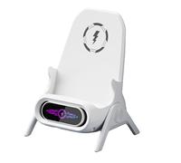 Wireless Charger, Magnetic Smartphone Charger, Mobile Phone Stand, 15 W Fast Charging Output, Chair-Shaped ABS Holder, for Bedroom Living Room Tabletop Use, 3,94 x 3,7 x 5,47 pollici