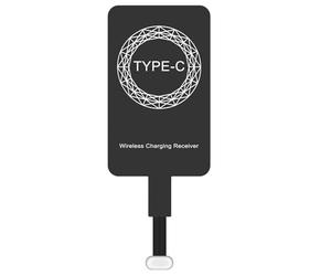 Wireless Charging Adapter Type C | Ultra Slim Receiver Pad for Mobile Quick Power Transfer, Safe Thin Fast Speed Type-C Connector for Smartphones, Compact Charging Accessory for Daily Use Travel