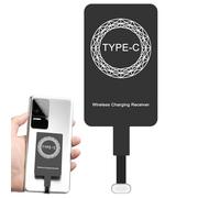 Wireless Charging Receiver, Fast Speed Slim Adapter Chip with Effective Type-C Connector, Thin Design for Smartphones, Portable Charger Accessory, Everyday Use
