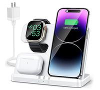Wireless Charging Station Wireless Charger for iPhone 14 13 12 11 Pro Max/X Charging Station for Multiple Devices for Apple Watch Ultra SE 8 7 6 5 4 3 2 for AirPods Pro 3 2