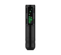 Wireless Charging Tattoo Pen , Hollow Cup Motor Direct-Drive RCA Tattoo Tool with LED Display(Schwarz)