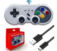 Wireless Controller per Nintendo Switch,Wireless Joystick per Nintendo Switch Pro Controller Gamepad Built-in Dual Motor con 6-Axis Somatosensory Regolabile Vibration Switch Controller