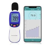 Wireless Decibel Meter Sound Level Meter Data Logger Bluetooth Sound Decibel Meter con App Data Recording Funzione 0 ~ 130dB Alta Precisione Rumore Meter per asa, Ufficio