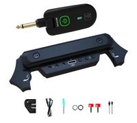Wireless Dual Acoustic Guitar Pickup System X2, regolabile per 3.15 - 4.72 in soundhole, ricarica USB inclusa