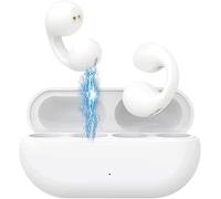 Wireless Ear Clip Bone Conduction Headphones, Painless Wireless Open Ear Clip on Headphone, Waterproof Bluetooth 5.3 Open Ear Earbuds Noise Canceling Headset for Sport Running Cycling Driving ( Color