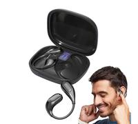 Wireless Earbud - Open Earbud | Auricolari Sport per l'ascolto attivo | Auricolare a cancellazione del rumore adatto per la gestione della palestra chiara suono leggero confortevole