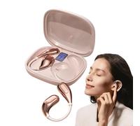 Wireless Earbud - Open Earbud | Auricolari Sport per l'ascolto attivo | Auricolare a cancellazione del rumore adatto per la gestione della palestra chiara suono leggero confortevole