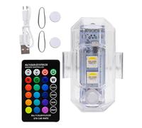 Wireless Flashing Lights, Motorcycle RGB Light, LED Anti-Collision Lights, Remote Control Motorcycle Lights, Warning Signal Lights, Waterproof Car Lights, for Car Motorcycle, Waterproof LED Light Auto