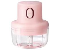 Wireless Food Chopper, Pink Electric Choppers & Mincers, Rechargeable Mini Portable Veggie Mincer with USB Charging, Cordless Food Processor for Small Vegetable Onion Tomato Garlic(SMALL*1)