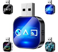 Wireless for Carplay Mirror Link Adapter, Kivont 3 in 1 for Carplay Adapter, 2026 Upgrade Wireless Play Car Dongle for iPhone with 2.4/5ghz WiFi & Bluetooth 5.0 (#A)