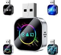 Wireless for Carplay Mirror Link Adapter, Kivont 3 in 1 for Carplay Adapter, 2026 Upgrade Wireless Play Car Dongle for iPhone with 2.4/5ghz WiFi & Bluetooth 5.0 (#D)