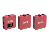 Rode Sistema microfonico digitale Wireless GO (Gen. 3) 2 canali, senza fili rosa