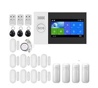Wireless GSM di allarme di sicurezza domestica Rilevatore di fumo Antifurto con sensore di movimento for Tuya SmartLife APP Allarme domestico,Espandibile(L)