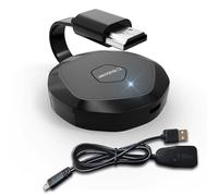 Wireless HDMI Dongle,Miracast HDMI Adattatore, 4K 1080P HD WiFi Display Dongle Compatibile con Windows/Mac/Android/iOS/Miracast/DLNA/Airplay, Compatibile con HDTV/Monitor/Projekto