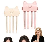 Wireless Heated Volumizing Root Lift Clip,Cordless Rechargeable Root Lifter Hair Clips with 2 Heat Settings,Portable Flat Fine Hair Styling Tool for Home Work Travel