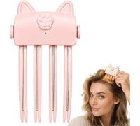 Wireless Heated Volumizing Root Lift Clip Volume Clips，Pink | Heated Root Volumizer Clip, Portable Travel Bangs Lifter Hair Styling Tool for Flat Fine Hair, with 2 Temperature Settings