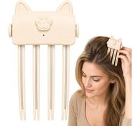 Wireless Heated Volumizing Root Lift Clip Volume Clips，Pink | Heated Root Volumizer Clip, Portable Travel Bangs Lifter Hair Styling Tool for Flat Fine Hair, with 2 Temperature Settings