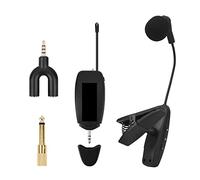 Wireless Instrument Microphone Condenser Clip Mic Gooseneck Voice Recording Live Show for Saxophone Trumpet Horns Tuba