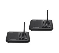 Wireless Intercom System 3280ft Range 10 Channels 8 Speed Volume Black EU