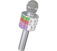 Wireless Karaoke Microphone, Kids Karaoke Microphone with Dancing LED Lights, Bluetooth Microphone for Children Girl Boy for Party Singing Christmas B
