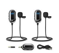 Wireless Lavalier Microfono SystemTransmission Leggero Handhold Mic Risvolto Esterno Mic Regolazione