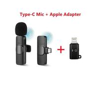 Wireless Lavalier Microphone for Android iPhone Phone ipad Vlog Live Stream Mic