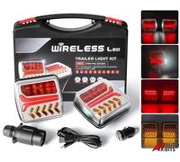 Wireless LED Posteriore Coda Luci a Batteria USB Magnetico Traino Rimorchi