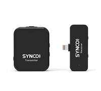 Wireless Microfono for phone HUIOP G1L - Sistema di microfono wireless 2,4 G, con trasmettitore a pinza e mini ricevitore, portata di trasmissione di 150 m, batteria integrata per registrazione video