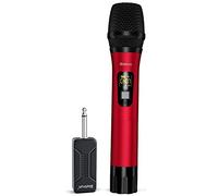 Wireless Microphone, Uhf Metal Dynamic Handheld Karaoke Mic, Rechargeable Receiver (Work 6hs),160ft Range, for Karaoke, Si...