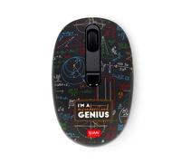 Legami - Mouse Wireless con Ricevitore USB Ultra Compatto, Tema Genius, 3 Opzioni di Velocità, Materiale ABS, Connessione Wireless fino a 10 m