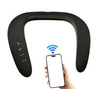 Wireless Neckband Speaker - 6-10H Battery, ABS Material Lightweight Audio, 36mm Speakers with 5D Stereo Sound | Neckband Audio Device for Running, Hiking, Travel, Outdoor Sports, Home, Party