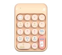 Wireless Number Pad, 18-Key Cute External Numpad for PC Laptop Office 80g | 2.4G Keyboard Number Pad for Financial Accounting Office Work Study Laptop PC