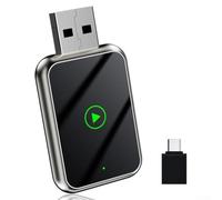 Wireless per CARPLAY e per ANDROID Auto Adapter Box, Convertitore Dongle USB per sistemi cablati OEM e Play AI Box con Auto-Connect per iOS 12+ e 800+ Modelli di auto