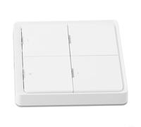 Wireless Per Zigbee Scene Switch 4 Gang 12 Scene Per Smart Button Controller Compatibile Con Per Tuya Hub E App Per Domotica Per Automazione Per Alimentato a Batteria Design Sottile 1,3 cm Spessore