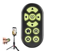 Wireless Phone Remote Camera Shutter with Video Recording Control, Scrolling Remote Page Turner for E-Books, Selfie Trigger and Mobile Photography Accessory for Smartphones