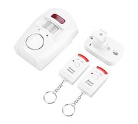 Wireless PIR Allarme Sensore A Infrarossi Antifurto Rilevatore di Movimento Unità di Allarme con 2 Telecomando per System di Sicurezza Domestica