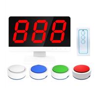 Wireless Quiz Buzzer System con telecomando, 10 giocatori Game Show Set per concorsi scolastici e giochi di partito