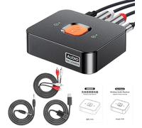 Wireless Receiver - 6.6x6.2x2cm High-fidelity Stereo - Effortless Setup Wireless Audio Adapter, Car Accessories For Gym Equipment Car Music Playback Movie Viewing Game Home Outdoor Gatherings