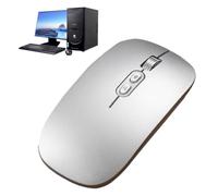 Wireless Rechargeable-Mouse, 2.4G Ergonomic-Mouse, Silent Click-Mouse | AI Voice-Mouse with 1600DPI, 28 Language Translator, USB Receiver for PC, Laptop & Desktop