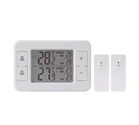 Wireless Refrigerator Temperature - Measure Tool Double Sensor Digital | Kitchen Measure Supplies for Refrigerator Cooler Indoor | Outdoor Dorm Wireless Refrigerator Temperature Measure Tool Double