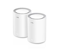 Cudy M3000 2-PACK sistema Wi-Fi Mesh Dual-band (2.4 GHz/5 GHz) Wi-Fi 6 (802.11ax) Grigio Bianco 1 Interno