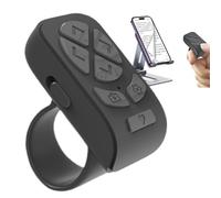 Wireless Scroller Ring - bluetoothh Camera Remote Rechargeable Compact Design | Phone Scrolling Controller, Selfie Shutter Button, Music Control Ring Accessory | Content Creation Use