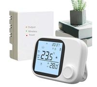 Wireless Smart Termostato | Programmabile Wifi Heating Controller | Digital Display Temperature Controll With App & Voice Control for Family Home Workplace Bedroom Living Room Apartment